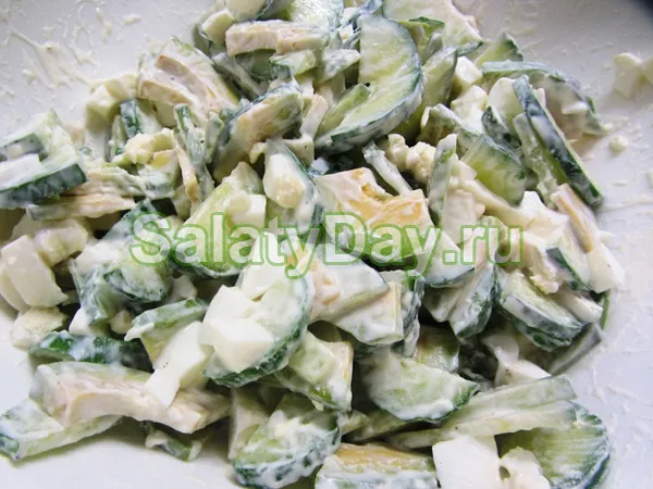 salat avokado yaytsom 2dccd67 Салат с авокадо и огурцом и яйцом