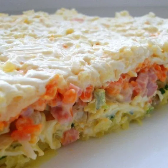 salat melnik 4468 Салат мельник с грибами и курицей