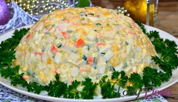 kraboviy salat ogurtsom 934e9e2 Салат крабовые палочки с кукурузой и яйцом и огурцом