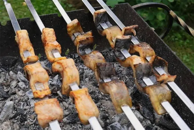 shashlik ribi mangale f42e Шашлык из рыбы