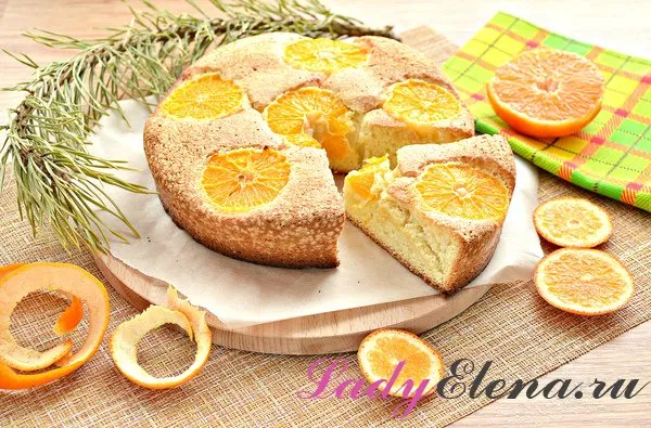 pirog mandarinami 3c60b Пирог с мандаринами