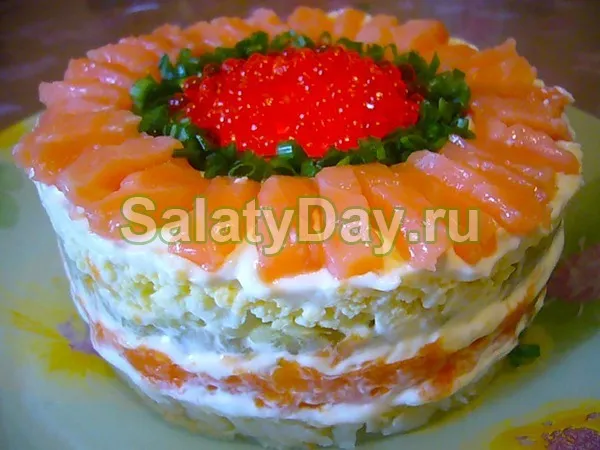 salat tsarskiy retsept 618a Салат царский с курицей и шампиньонами