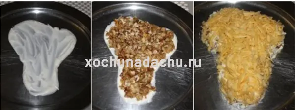 Салат с копченой курицей