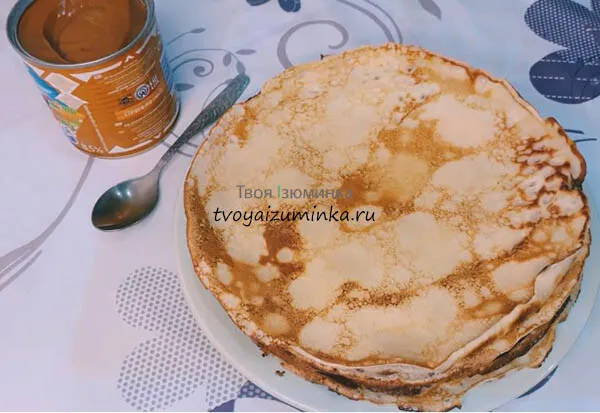 blini sgushenkoy a7b36 Блинчики со сгущенкой