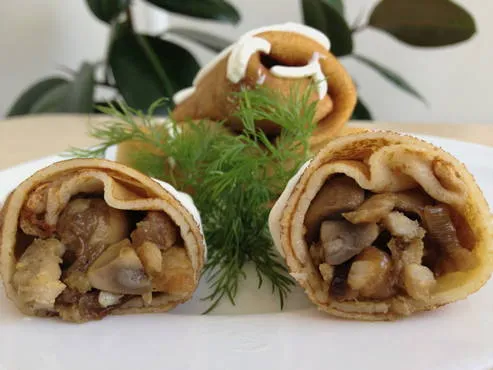 blini gribami domashnix 4a9d62 Блины с грибами