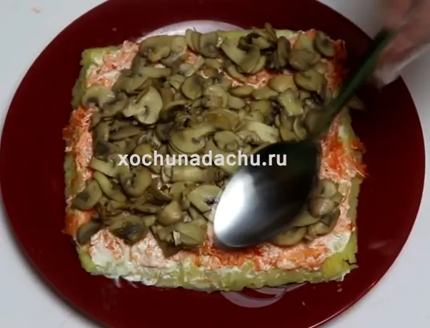 ribniy salat snegovik 265af Салат снеговик рецепт