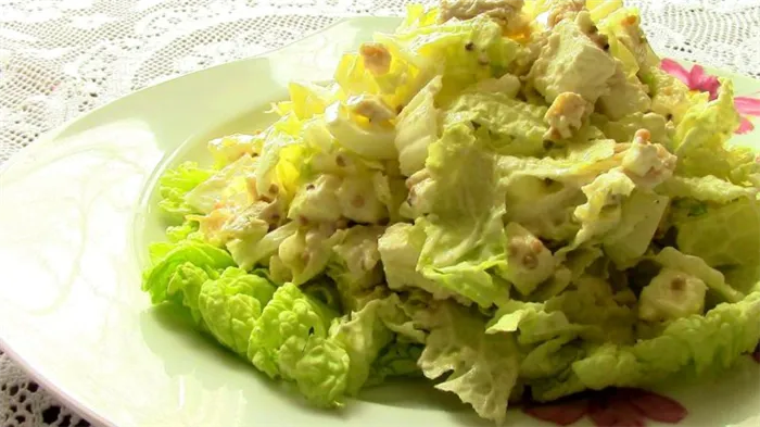 salat pekinskoy kapusti 9e7dc09 Салат с пекинской капустой и огурцом