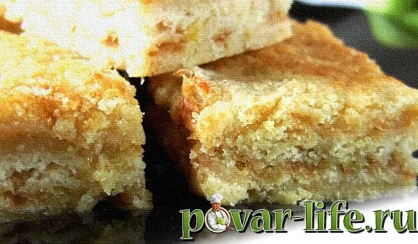 pirog tri stakana 6ed0 Сухой пирог с яблоками и манкой в духовке