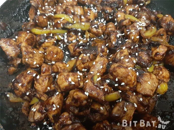 kuritsa teriyaki skovorode a7b38f6 Курица в соусе терияки на сковороде