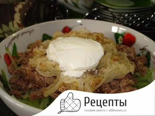 salat redkoy kuritsey 6585c Салат с редькой и курицей