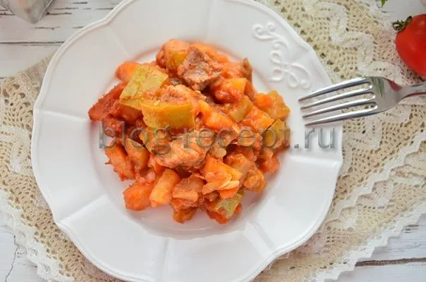 ovoshnoe ragu myasom ce8c5a Овощное рагу с мясом и картошкой и капустой