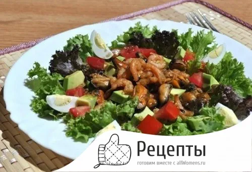 salat midiyami b492a Салат с копчеными мидиями