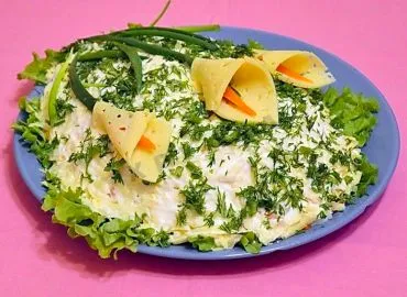 salat kurinogo myasa 0e46a Салат с курагой и курицей