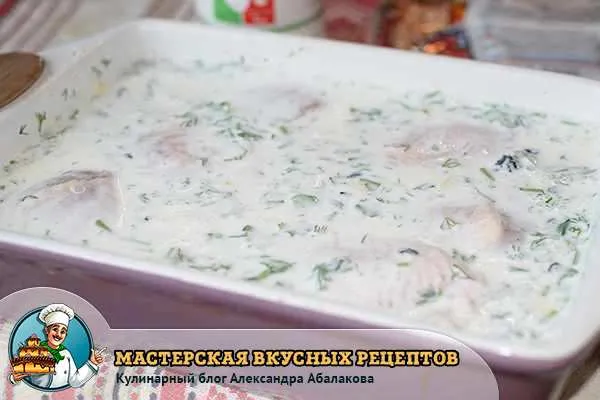 посуда с маринованной курицей