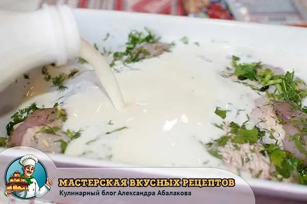 залить курицу кефиром