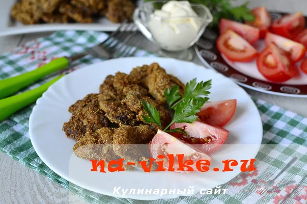 Отбивные из куриных сердечек