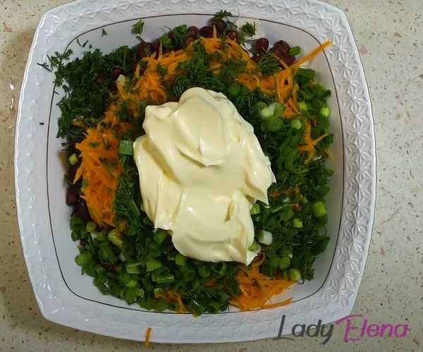 salat krasnoy fasolyu 76dd8c Салат курица фасоль