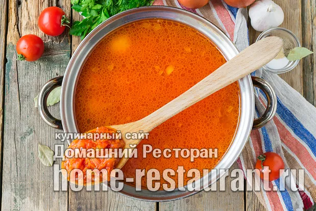 tomatniy sup pyure frikadelkami 57d3 Томатный суп с фрикадельками