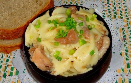 makaroni tushenkoy e6cfaf Макароны с тушенкой на сковороде с луком