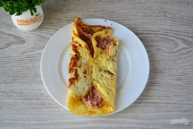 omletnie blinchiki sirom 907b8 Омлетные блинчики рецепт на сковороде