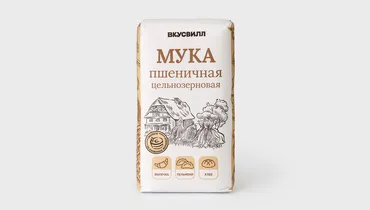 Мука пшеничная цельнозерновая, 500 г