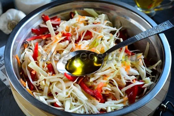 salat kapusti morkovyu 52cf6 Салат из капусты с морковью и болгарским перцем