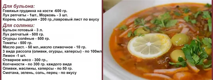 Солянка классическая с копченостями на мясном бульоне: шаг 3